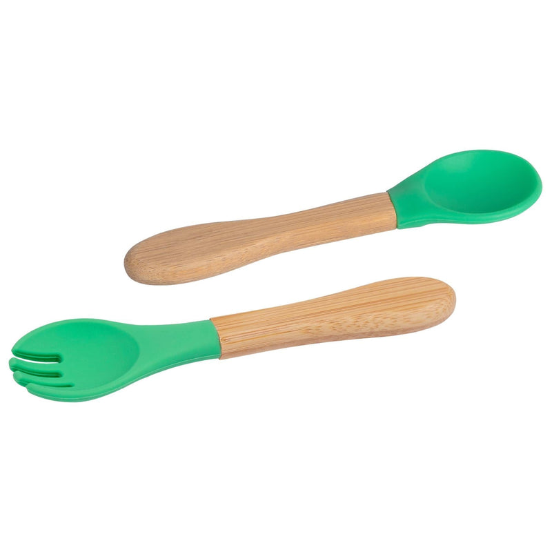 2pc Bamboo Baby Weaning Fork & Spoon Set - By Tiny Dining