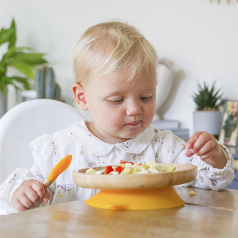 2pc Bamboo Baby Weaning Fork & Spoon Set - By Tiny Dining