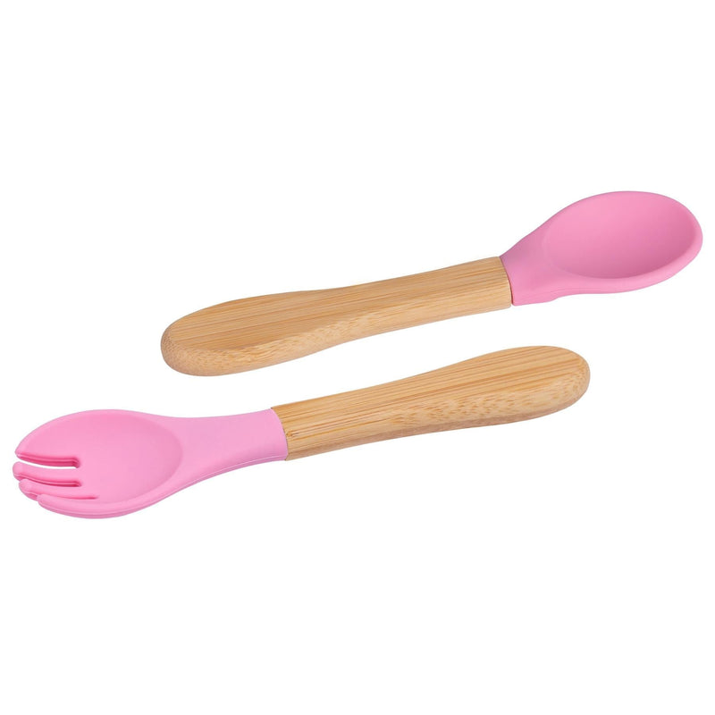 2pc Bamboo Baby Weaning Fork & Spoon Set - By Tiny Dining