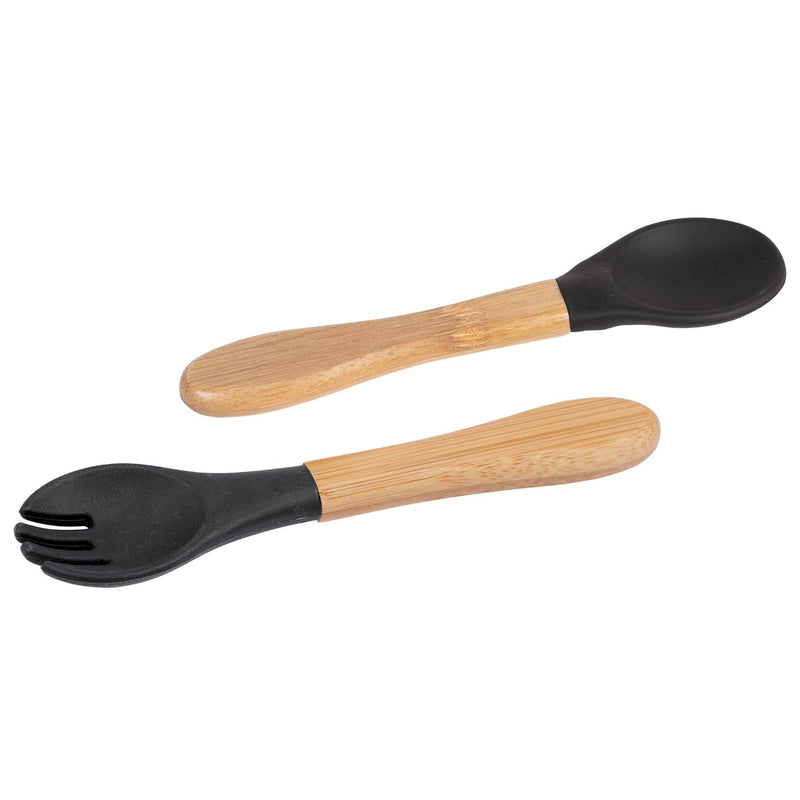 2pc Bamboo Baby Weaning Fork & Spoon Set - By Tiny Dining