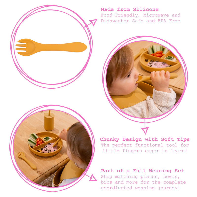 Silicone Baby and toddler Weaning Fork